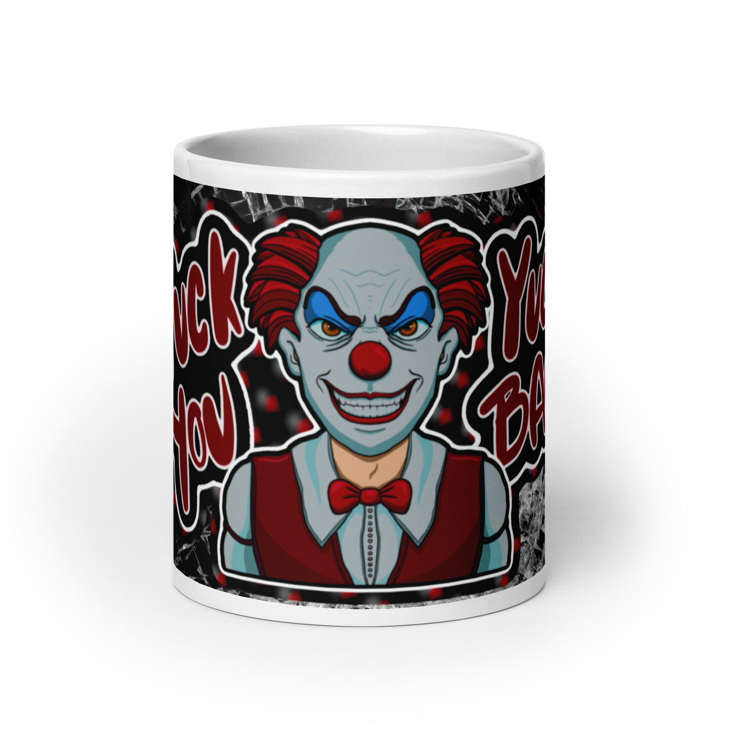 Chatty White glossy mug